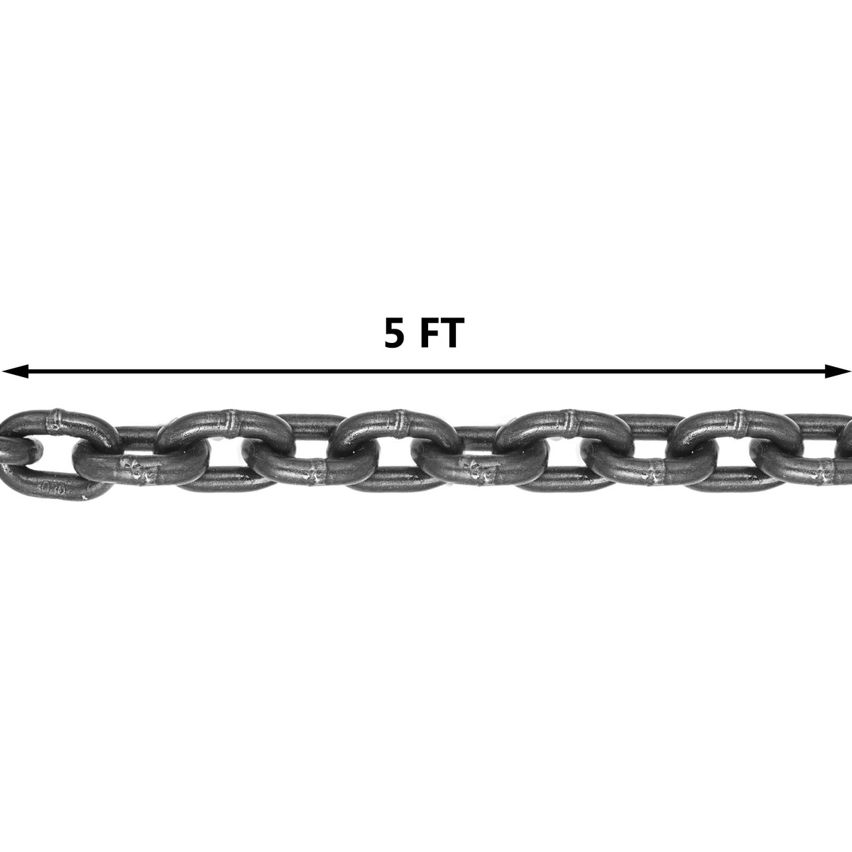 10mm x 150cm Chain Sling G80 2-Leg Lifting Chain with Hooks 5 Ton Capacity