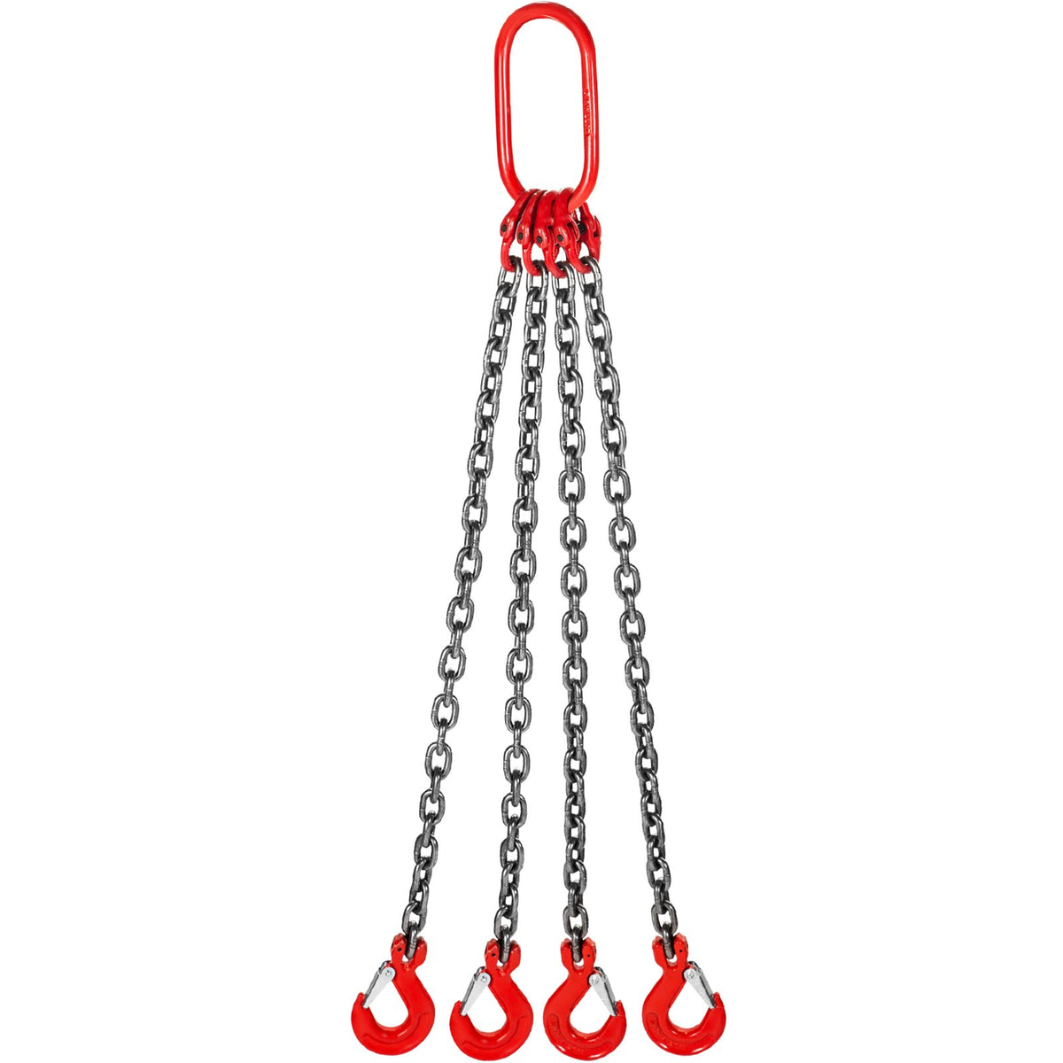 8mm x 1m Chain Sling G80 4-Leg Lifting Chain with Hooks 5 Ton Capacity