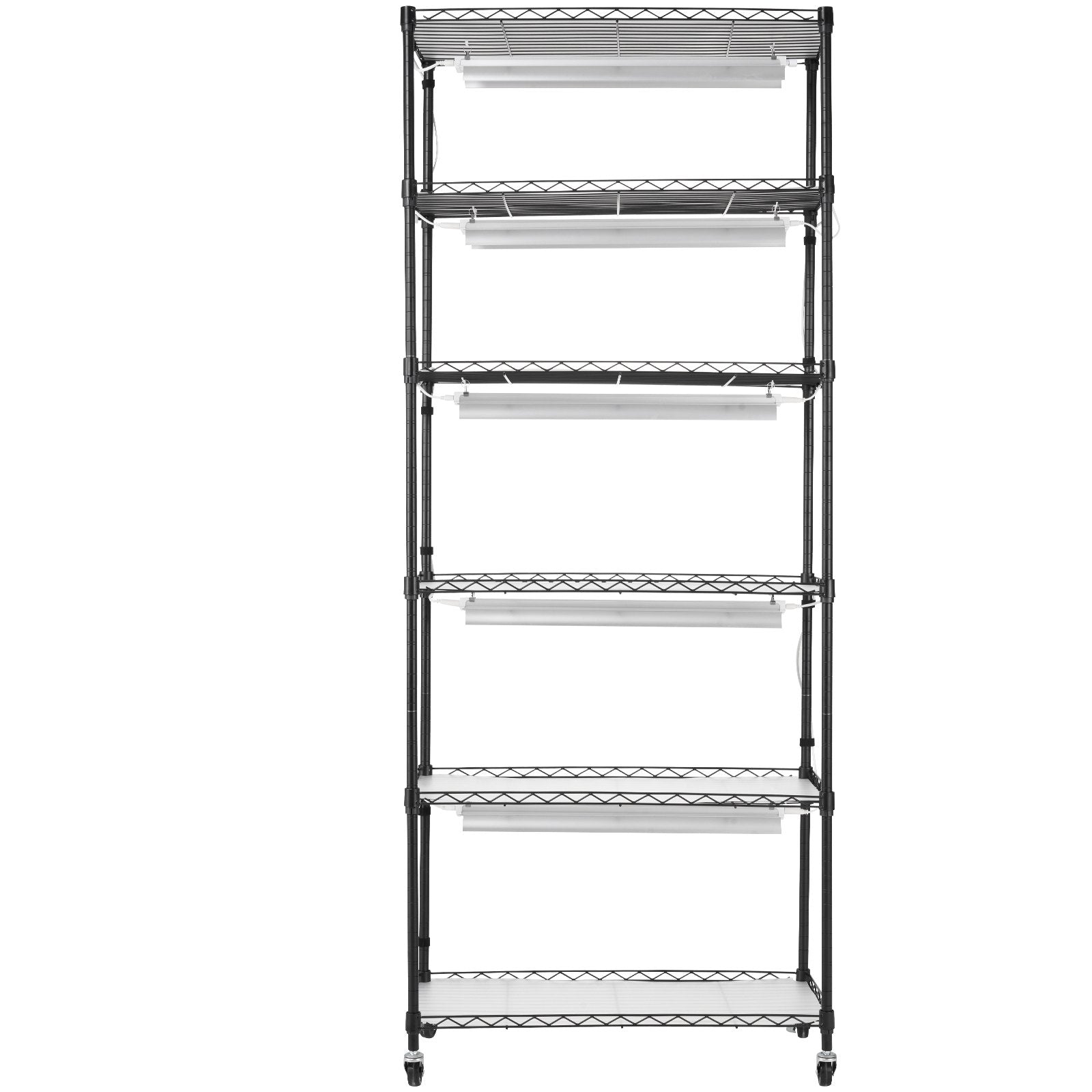 Plant Stand with Grow Light 6-Tier Shelf 150W Full Spectrum Light with Timer