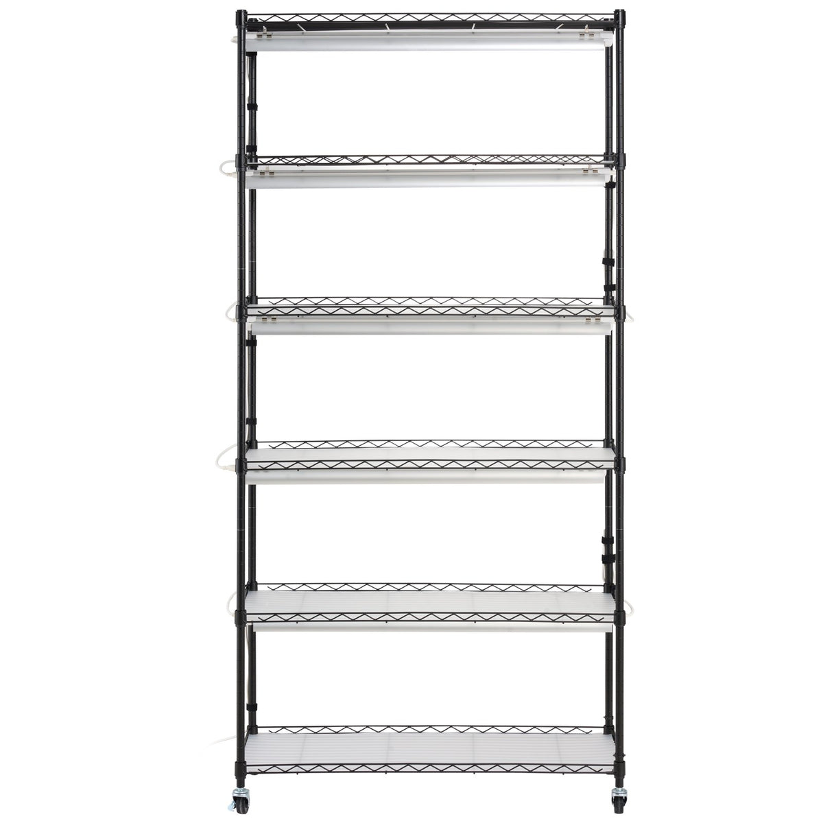 Plant Stand with Grow Light 6 Tiers 150W Metal Shelf 3 Modes Timer 90x35x180cm