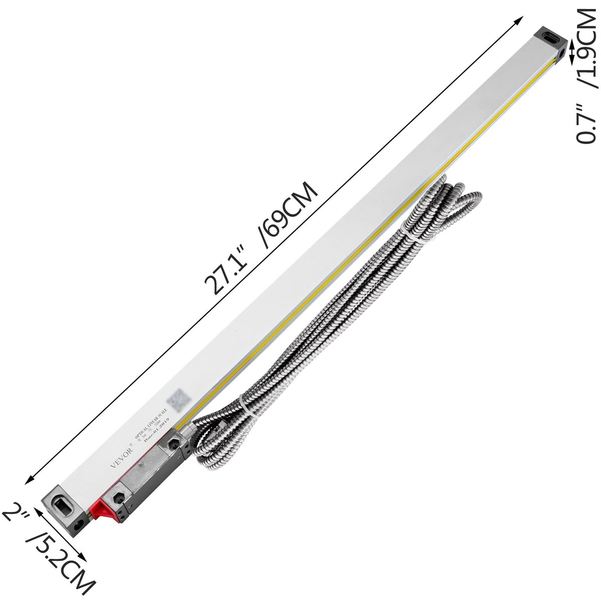 Linear Scale 550mm 1 Axis DRO Encoder for Lathe Milling Machine