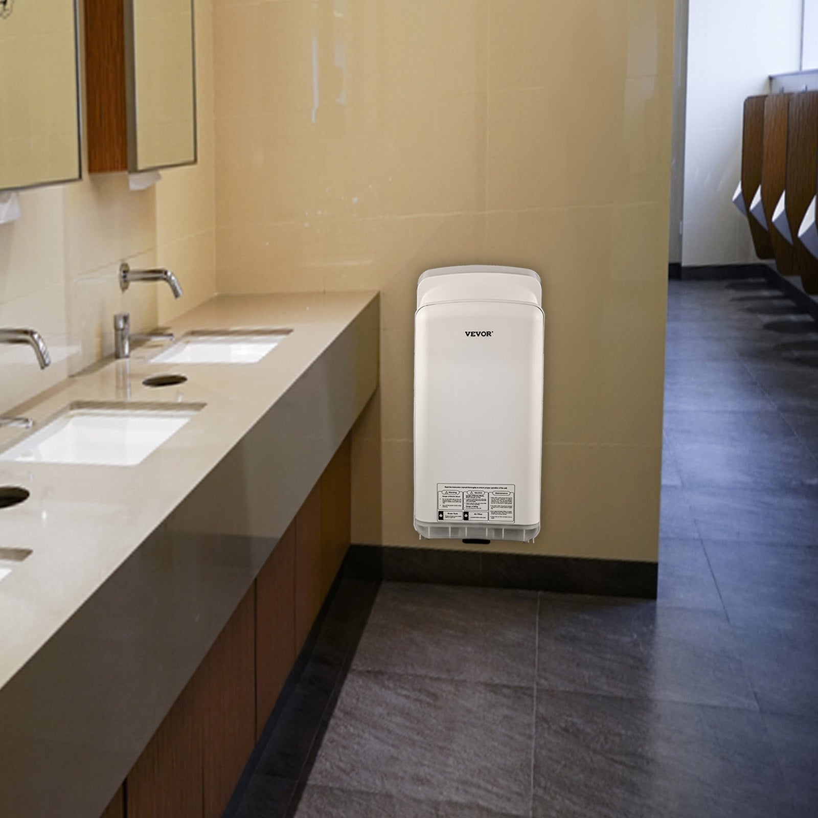 Hand Dryer Jet Blade Automatic High Speed Washroom White