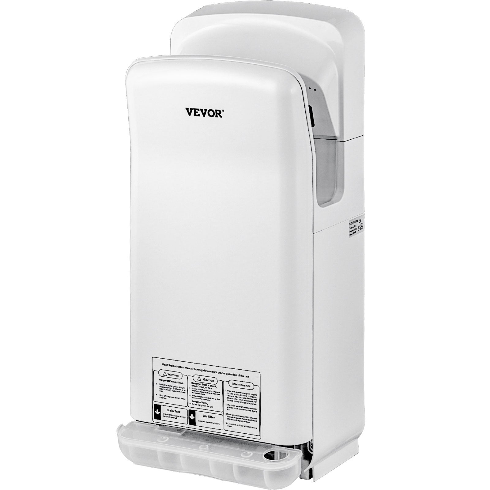 Hand Dryer Jet Blade Automatic High Speed Washroom White