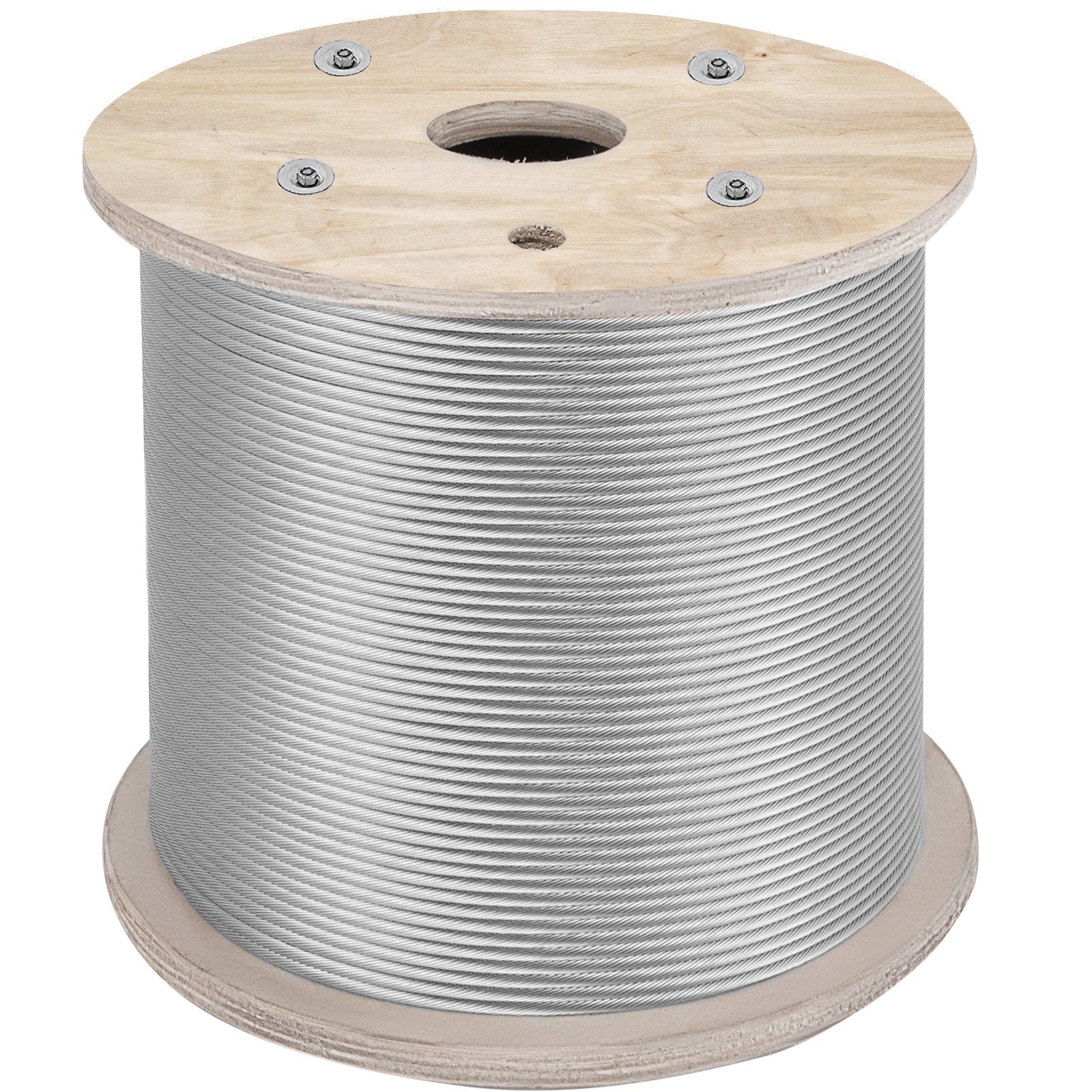 Stainless Steel Cable 6.4mm 61m 7x19 Wire Rope Marine Grade for Deck Rail Fence
