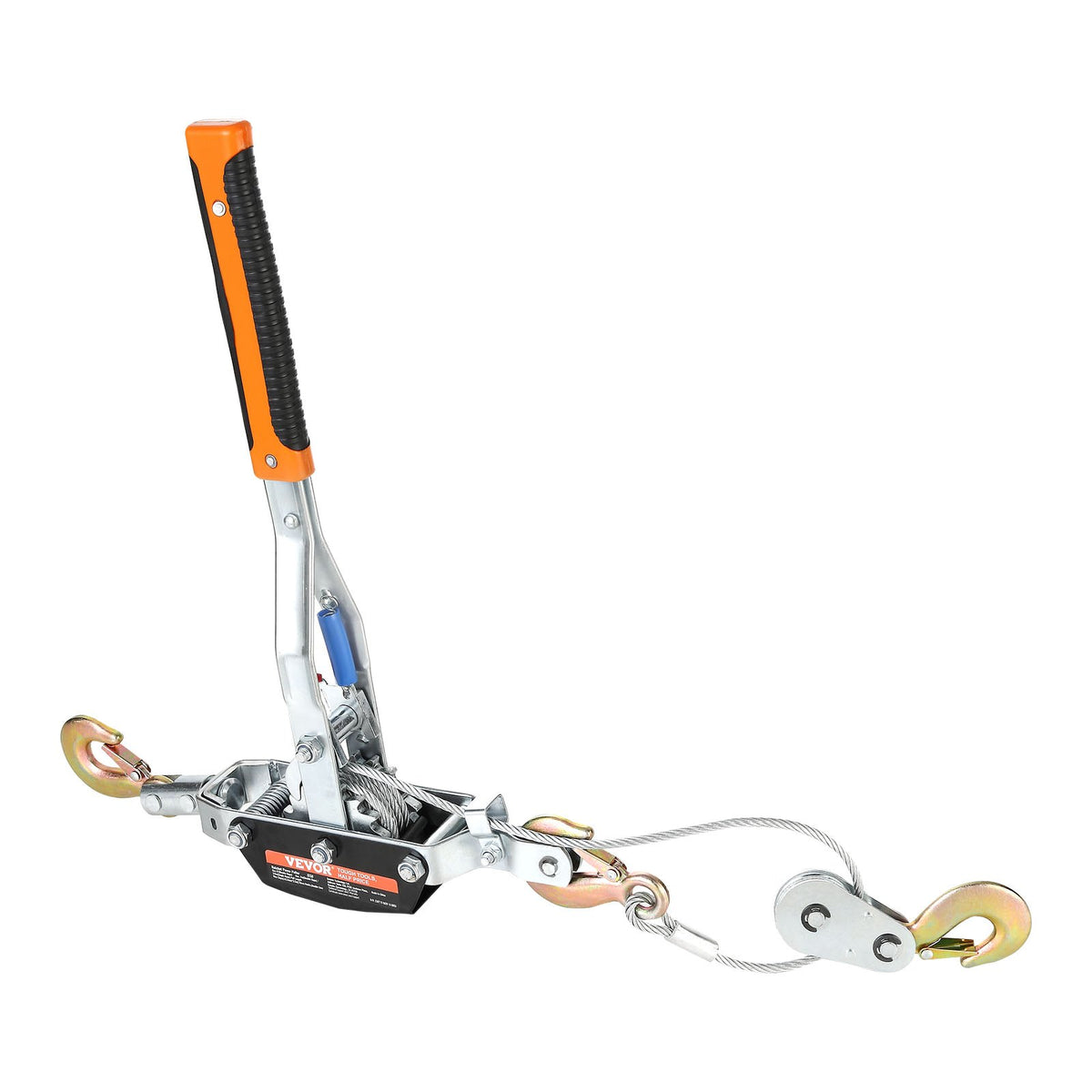 Come Along Winch, Heavy Duty Ratchet Power Puller, 5 Ton, 3.5 m Steel Cable