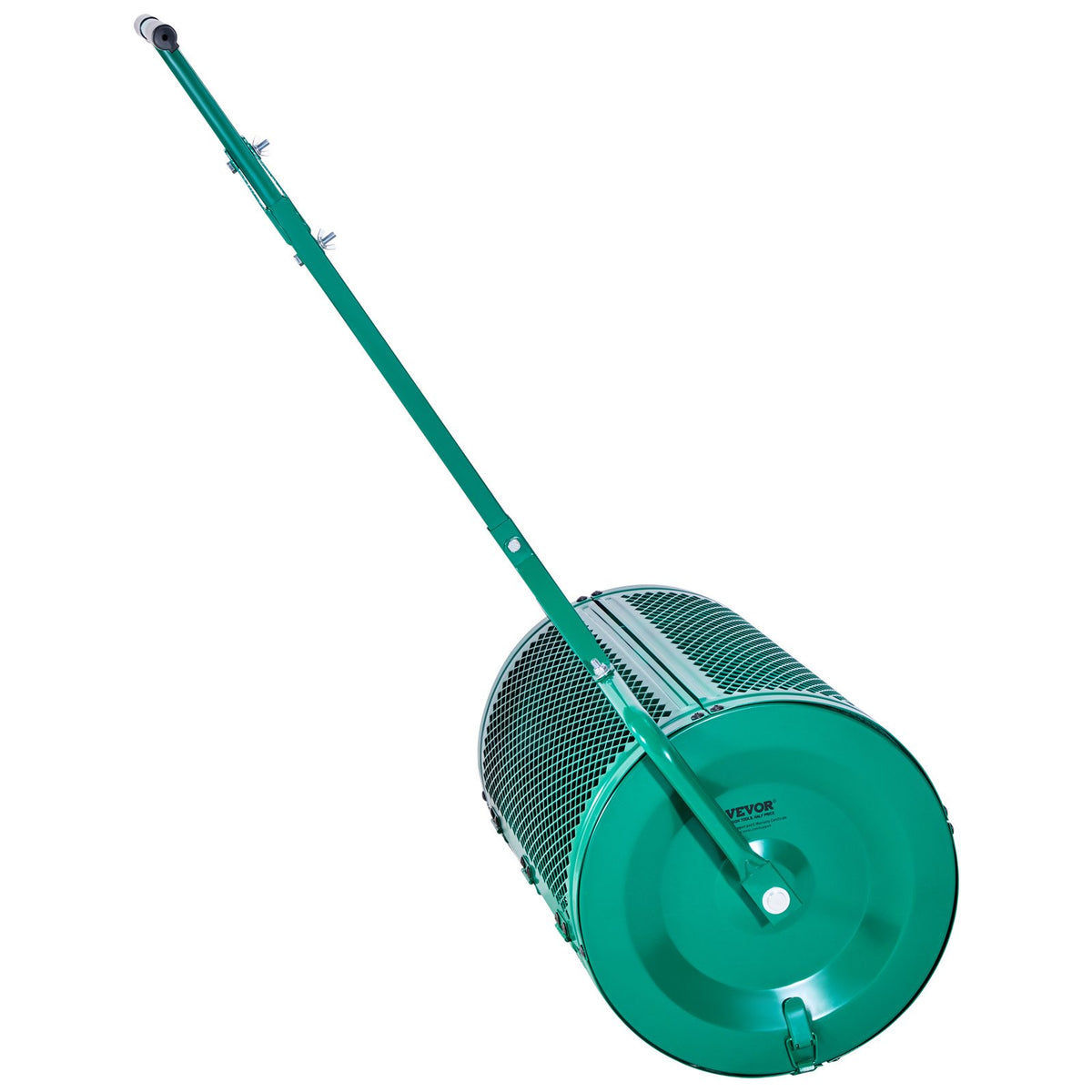 24in Compost Spreader w/ Adjustable Handle Heavy Duty Peat Moss Roller