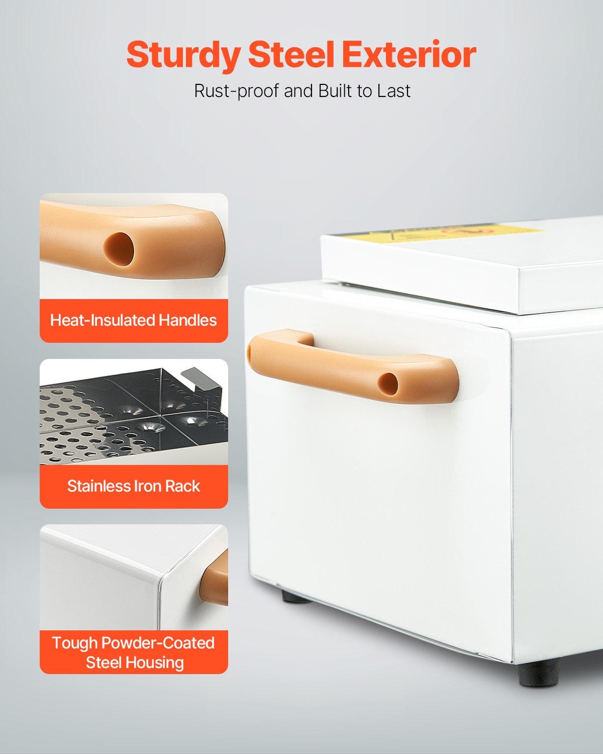 2L 300W High Temp Autoclave Dry Heat Cabinet Nail Tool Cleaner Adj Temp Salon
