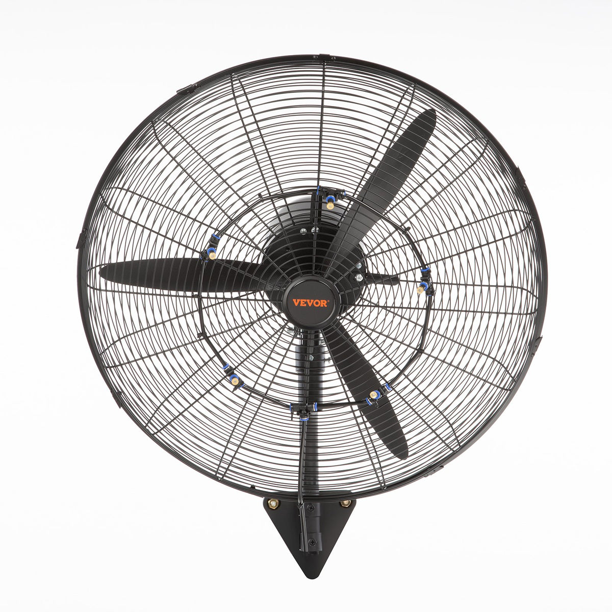 Wall-Mount Misting Fan, 61.6cm Oscillating Metal 3-Speed Waterproof Fan