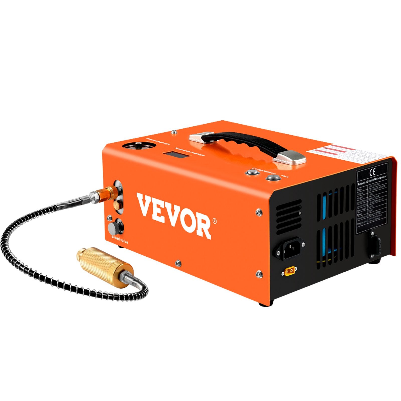 PCP Air Compressor Pump 12V 4500PSI Auto High Pressure Scuba Airgun Pump