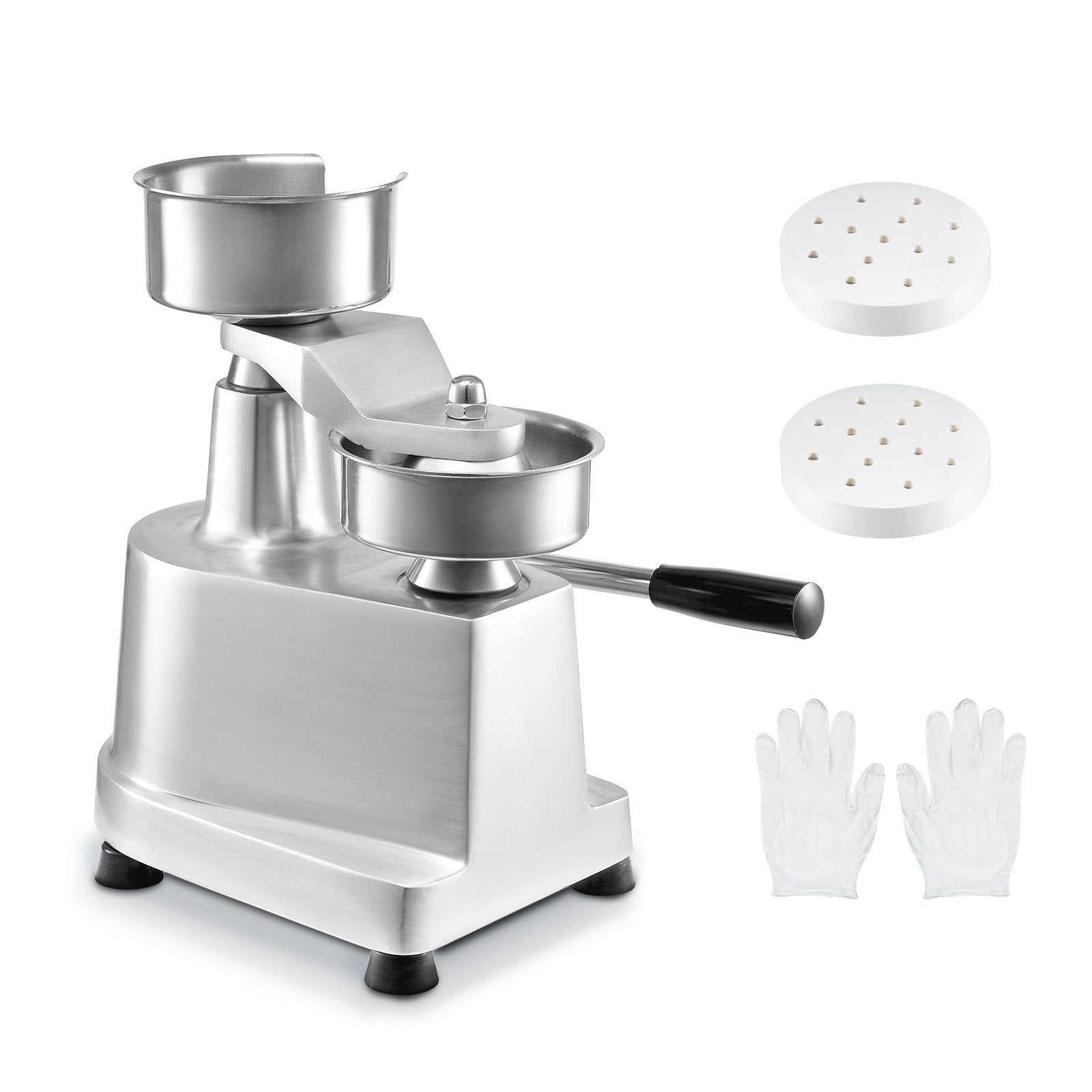 Commercial Burger Patty Maker 130mm Stainless Steel Press 1000 Patty Papers