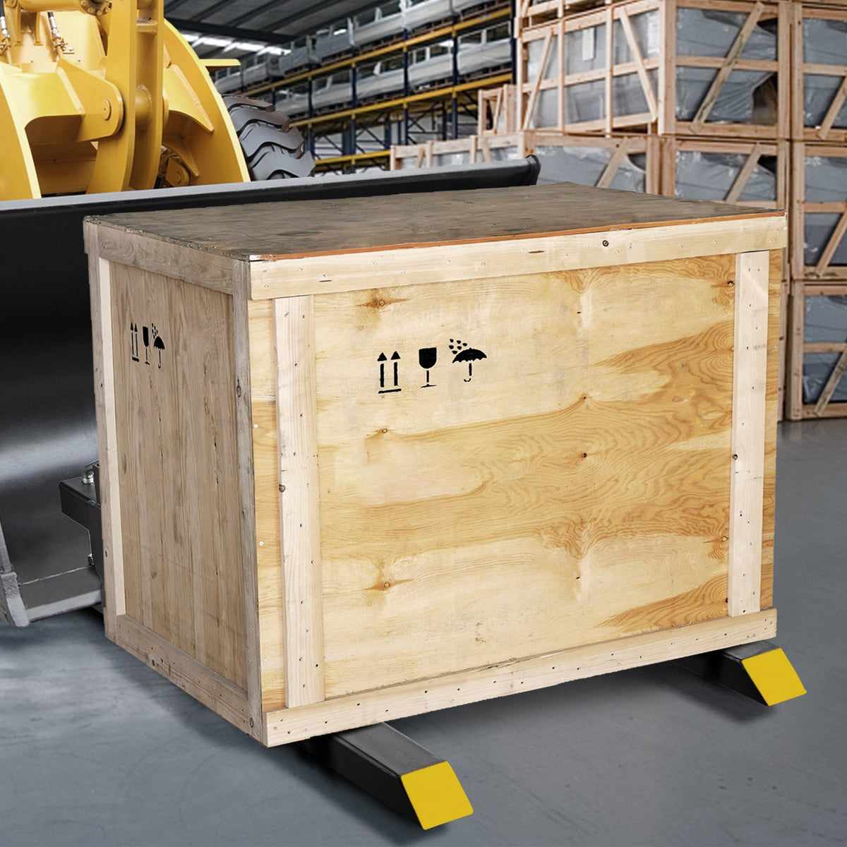 Clamp On Pallet Forks, 907kg Capacity Heavy Duty Tractor Bucket Forks