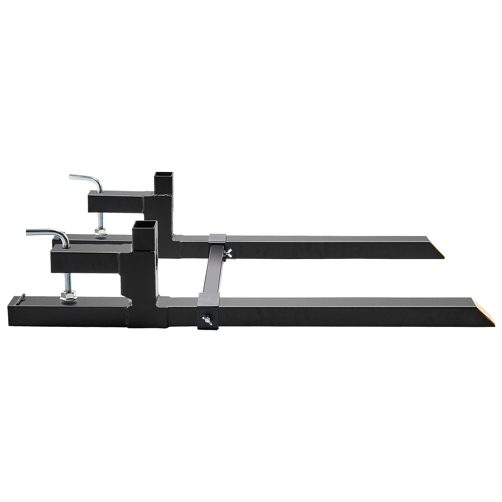Clamp On Pallet Forks, 907 kg Heavy Duty Tractor Bucket Forks with Stabilizer Bar