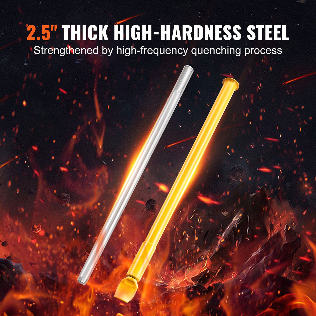 117.5 cm Tire Bead Breaker Slide Hammer, Heavy Duty Steel Tire Removal Tool