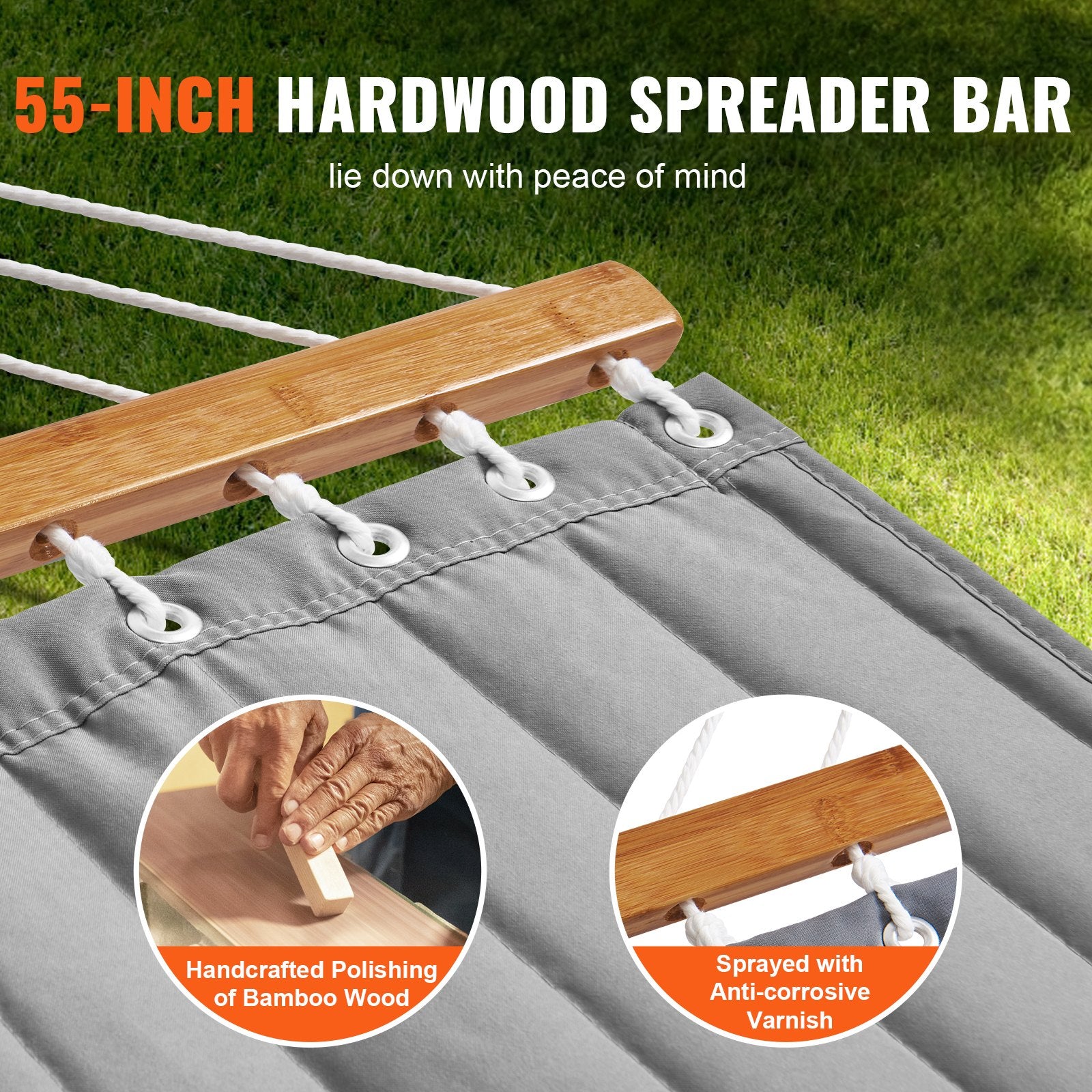 Two Person Hammock with Stand Heavy Duty 480lb Double 12ft Steel Freestanding