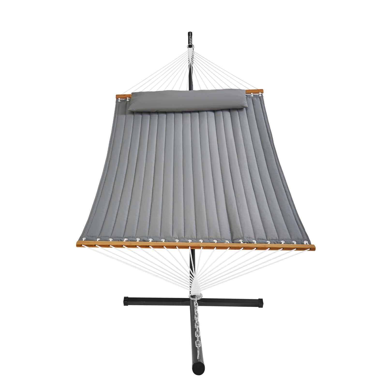 Two Person Hammock with Stand Heavy Duty 480lb Double 12ft Steel Freestanding