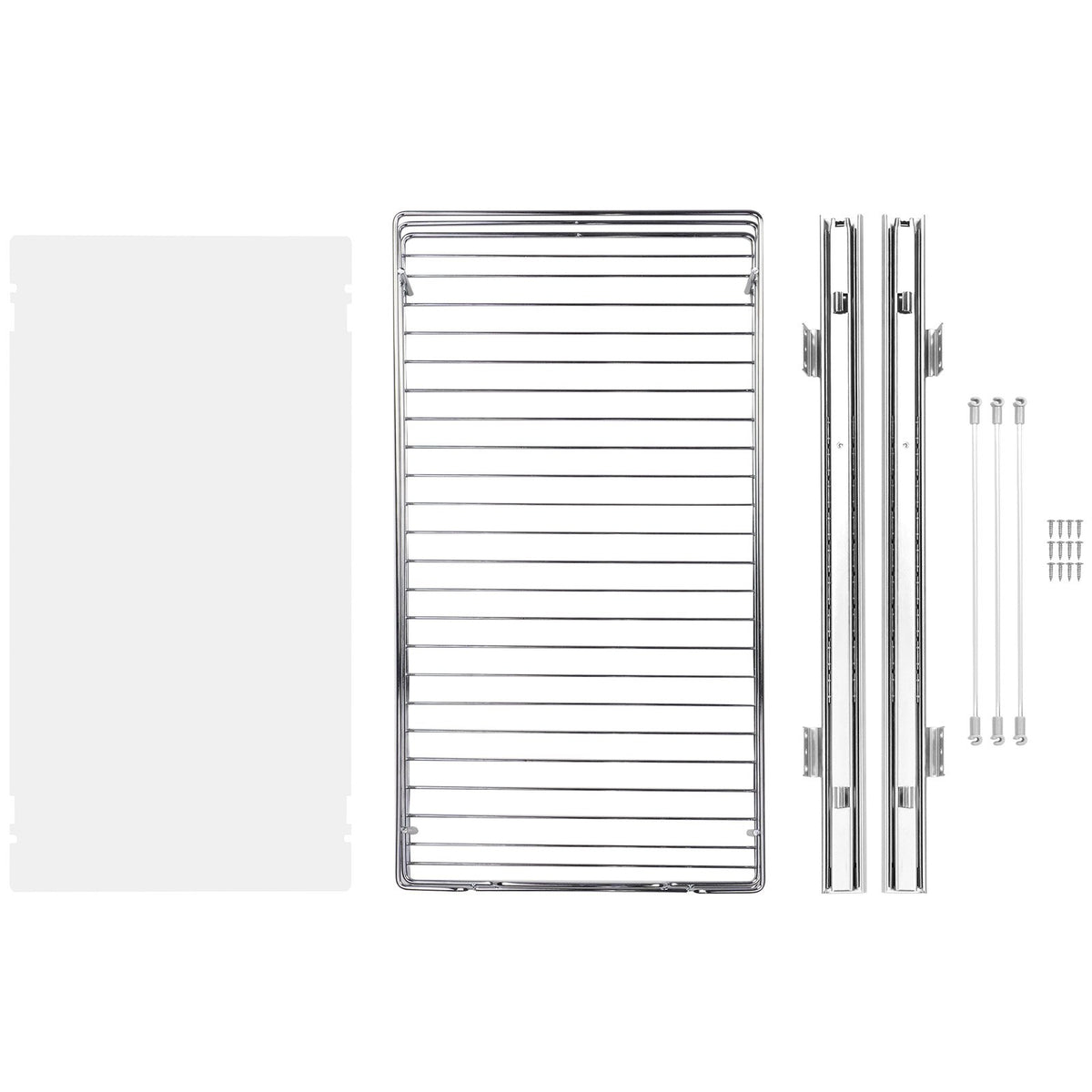 Pull Out Cabinet Organizer 12.5x21x3.5" Heavy Duty Steel Slide-Out Pantry Drawer