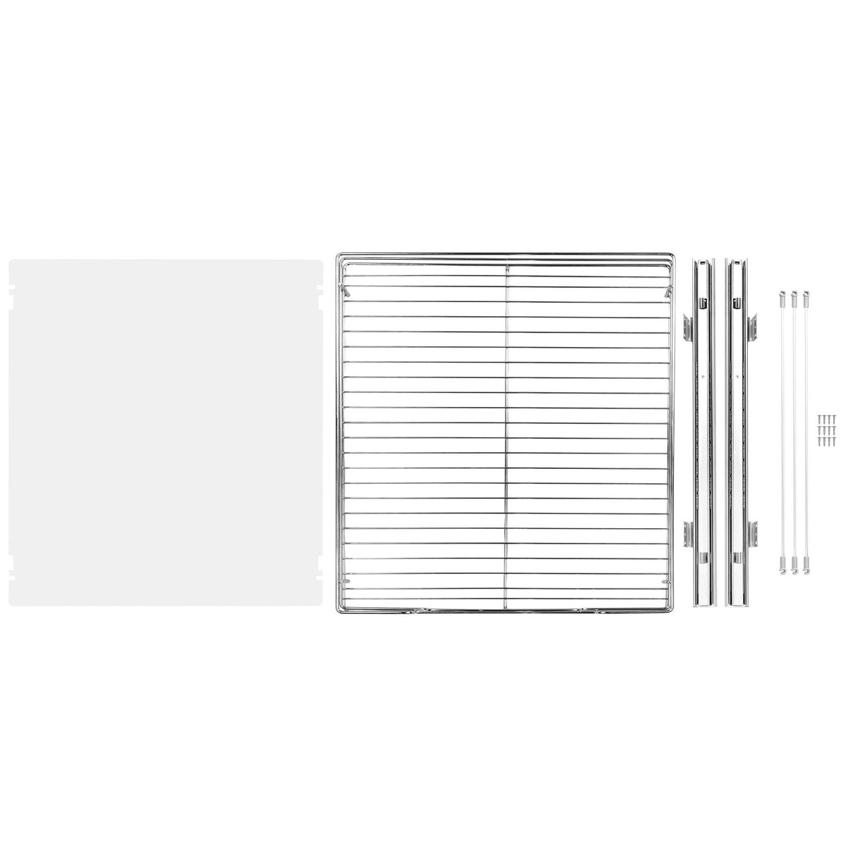 Pull Out Cabinet Organizer 21.5"x21"x3.5" Heavy Duty Steel Pantry Drawer