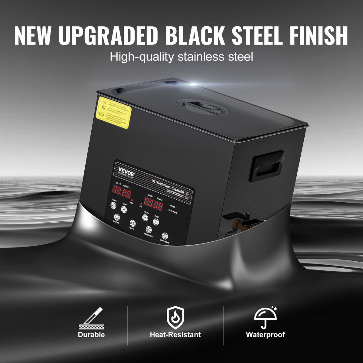 Ultrasonic Cleaner 240W 10L Digital Industrial 40kHz Heater Timer Gentle Mode