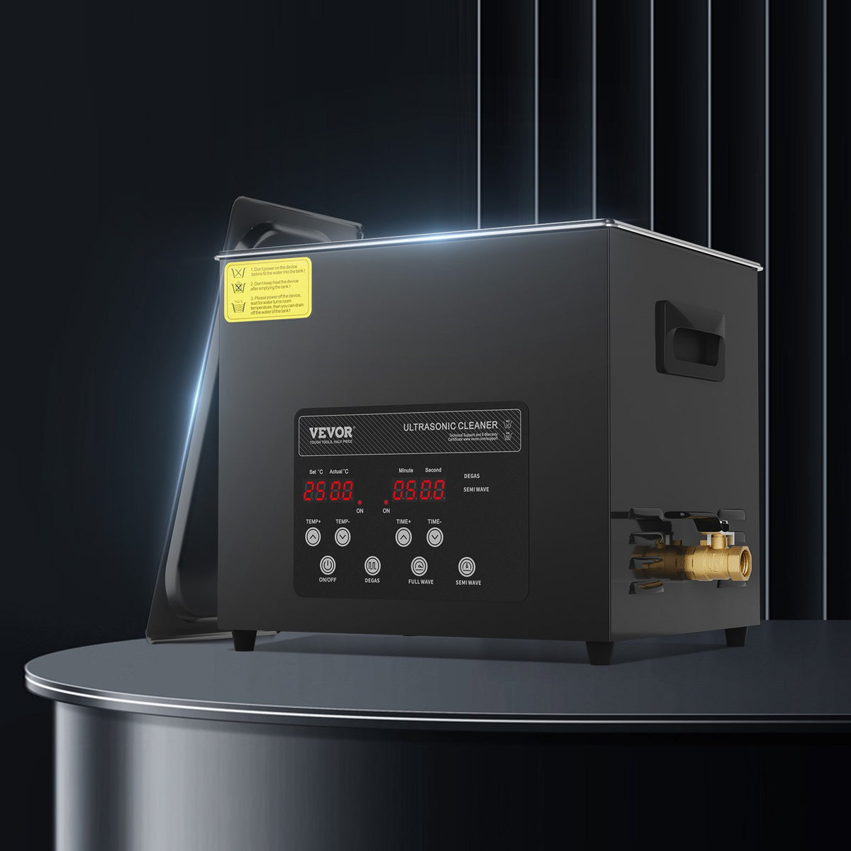 Ultrasonic Cleaner 240W 10L Digital Industrial 40kHz Heater Timer Gentle Mode