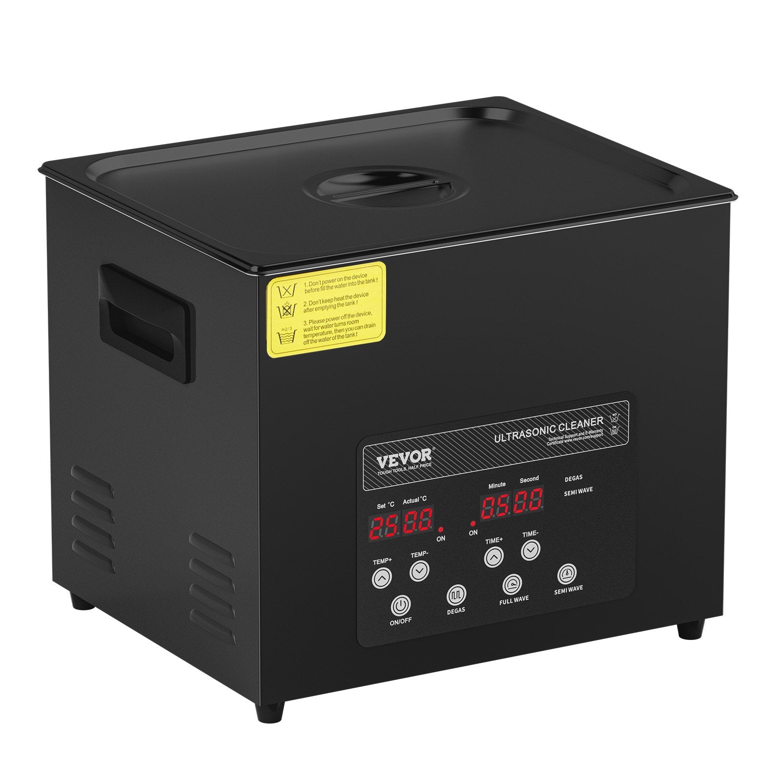 Ultrasonic Cleaner 240W 10L Digital Industrial 40kHz Heater Timer Gentle Mode