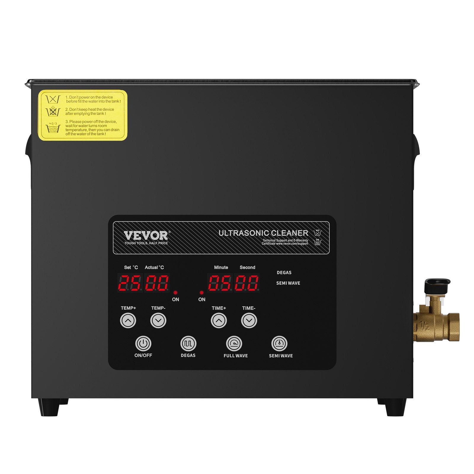 Ultrasonic Cleaner 240W 10L Digital Industrial 40kHz Heater Timer Gentle Mode