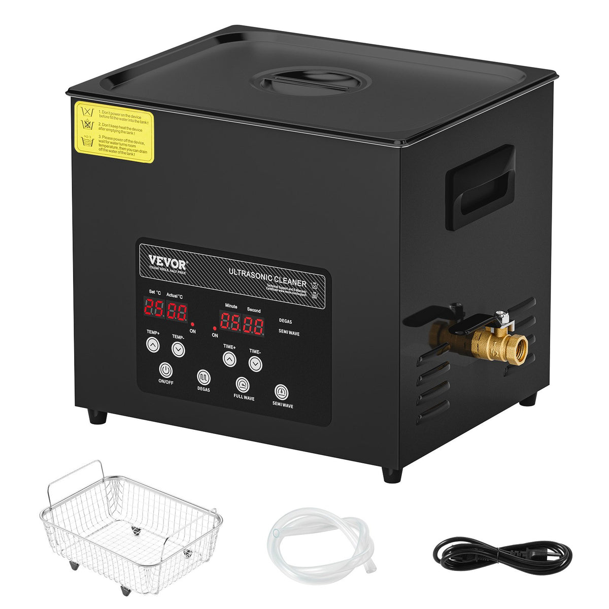 Ultrasonic Cleaner 240W 10L Digital Industrial 40kHz Heater Timer Gentle Mode