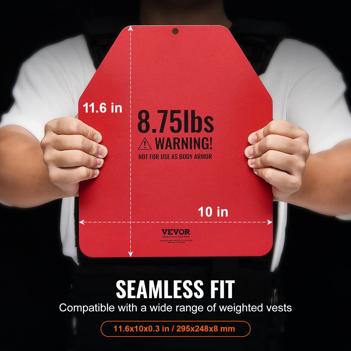 Weight Vest Plates 4KG Pairs Premium Steel Contoured Ergonomic Fitness