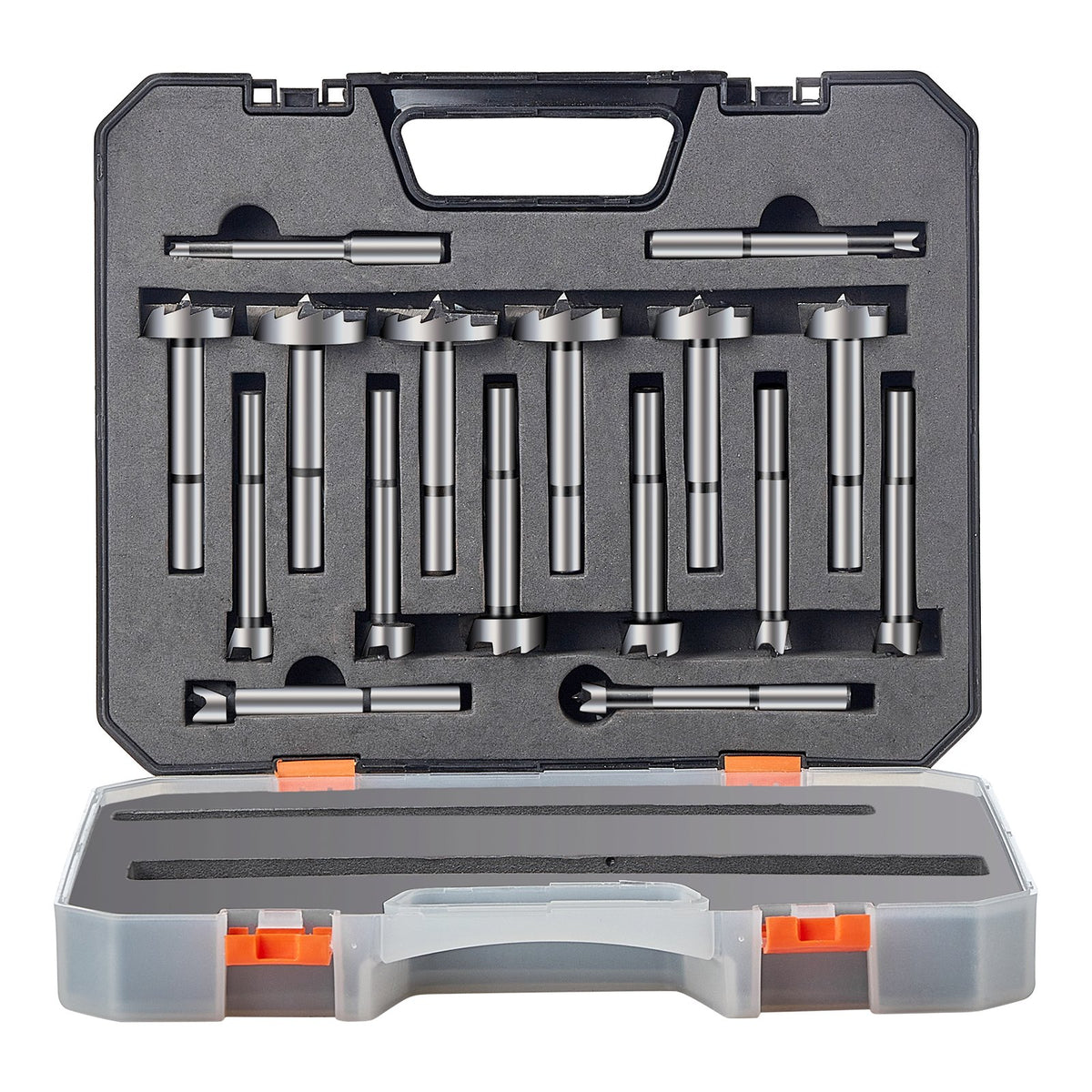 16 Pcs Forstner Drill Bit Set Carbon Steel for Woodworking