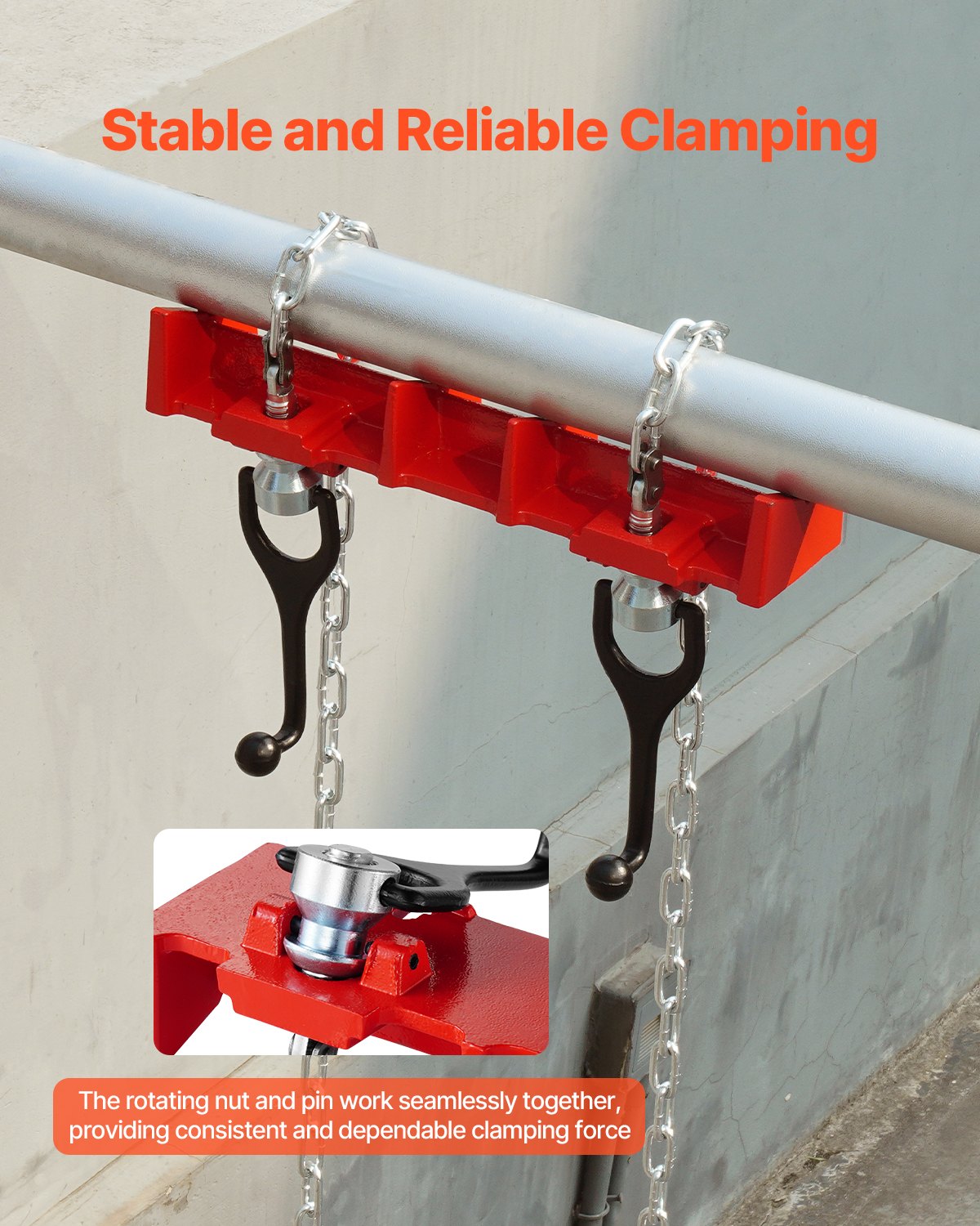 Pipe Welding Vise 1/2-8in Dual Chains Crank Handles Heavy-Duty Cast Iron