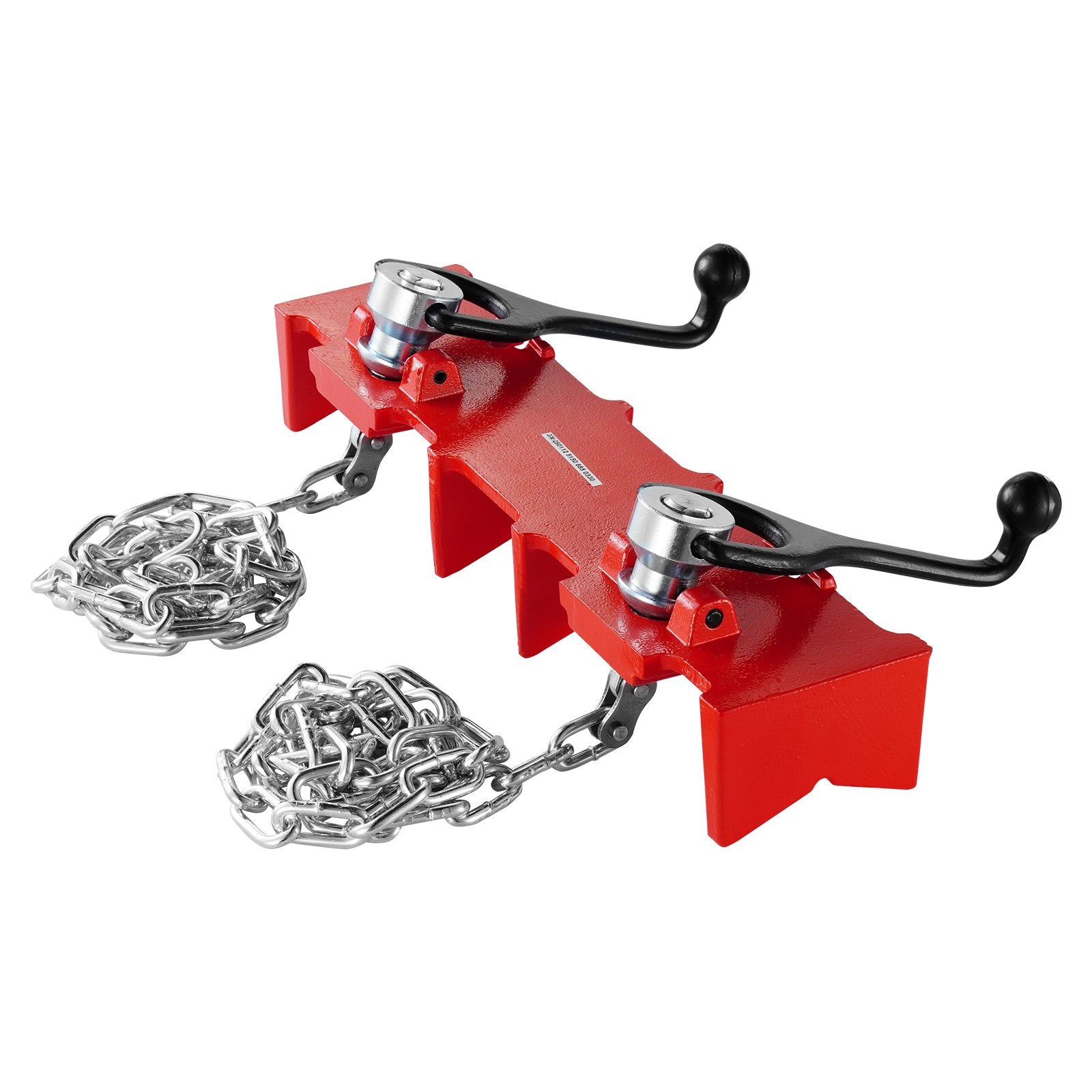 Pipe Welding Vise 1/2-8in Dual Chains Crank Handles Heavy-Duty Cast Iron