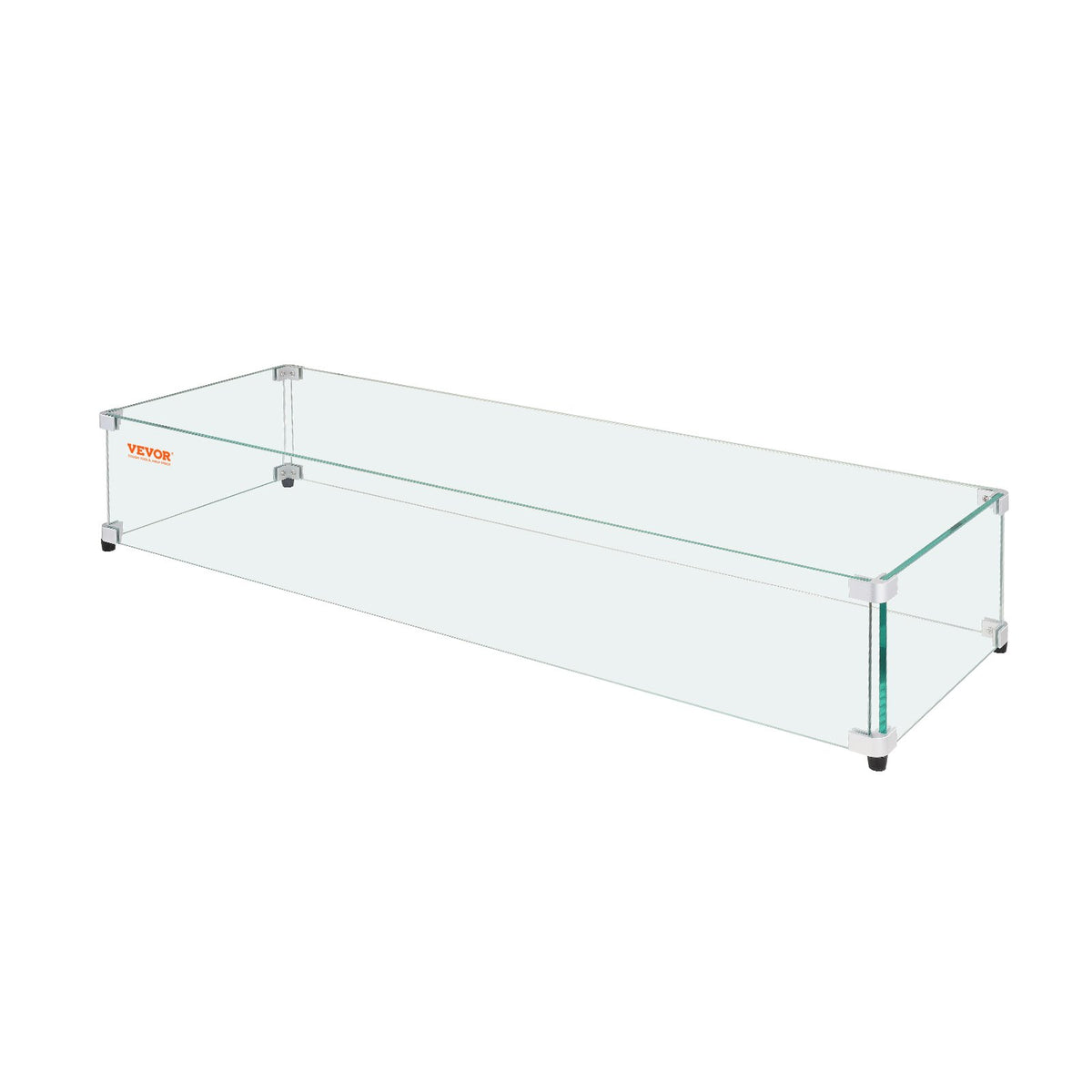 773 x 367 x 191 mm Glass Wind Guard for Rectangular Fire Pit Table