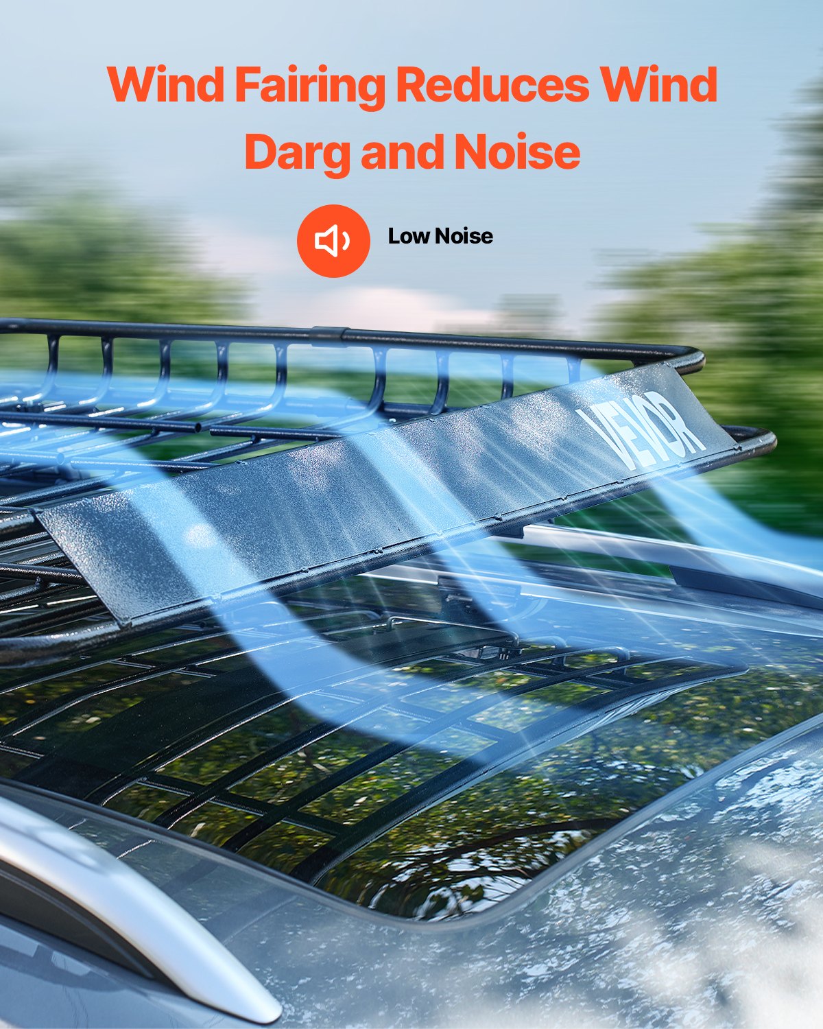 Roof Rack Cargo Carrier 1095x1270x105mm Universal Car Top Basket 68kg Steel