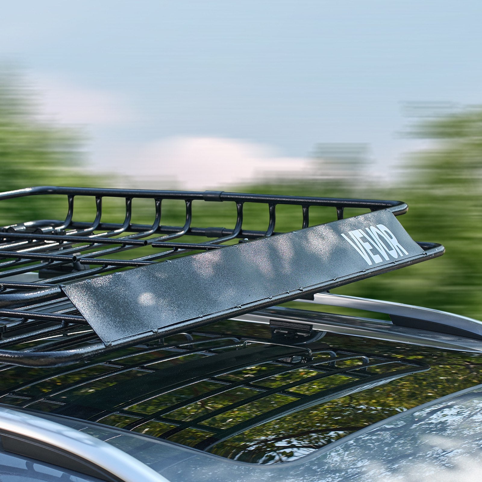 Roof Rack Cargo Carrier 1095x1270x105mm Universal Car Top Basket 68kg Steel