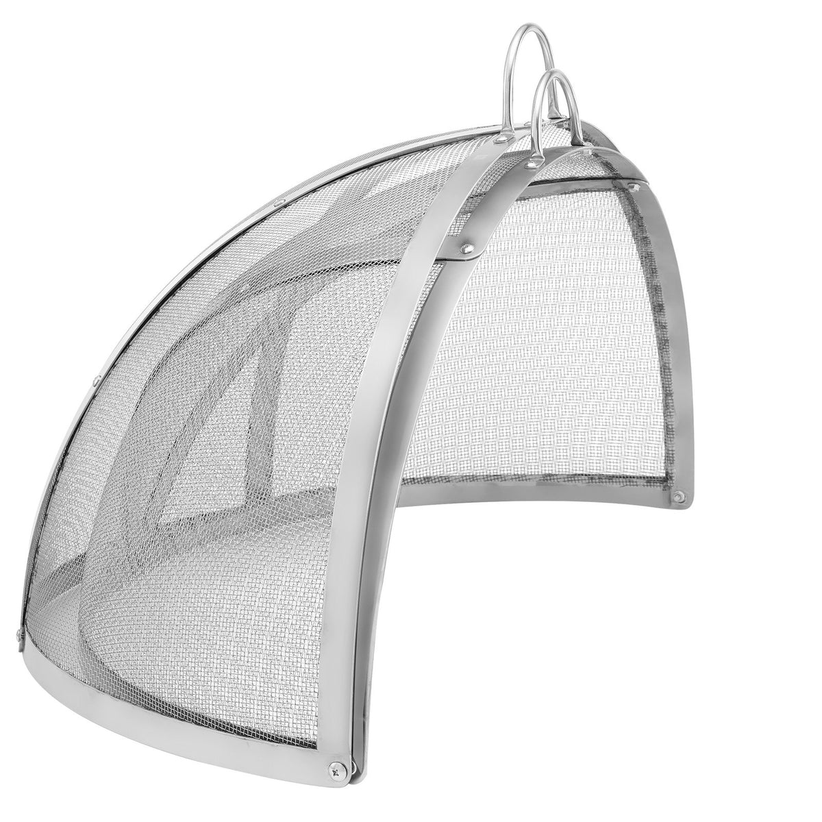 Firepit Spark Screen Lid 36" Stainless Steel Round Outdoor Fire Pit Metal Cover