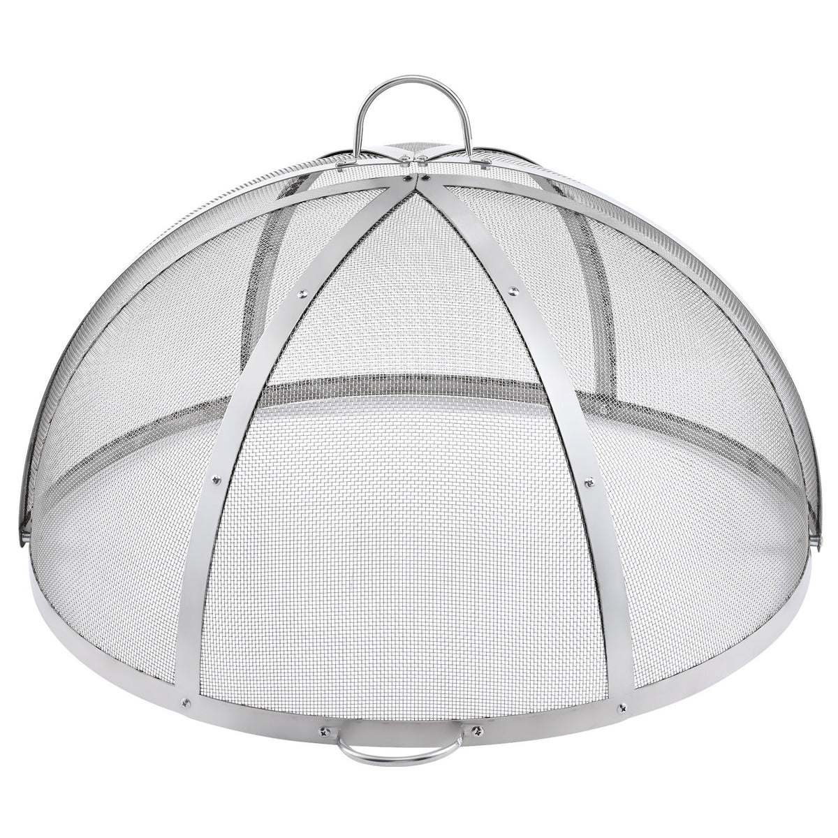 Firepit Spark Screen Lid 36" Stainless Steel Round Outdoor Fire Pit Metal Cover
