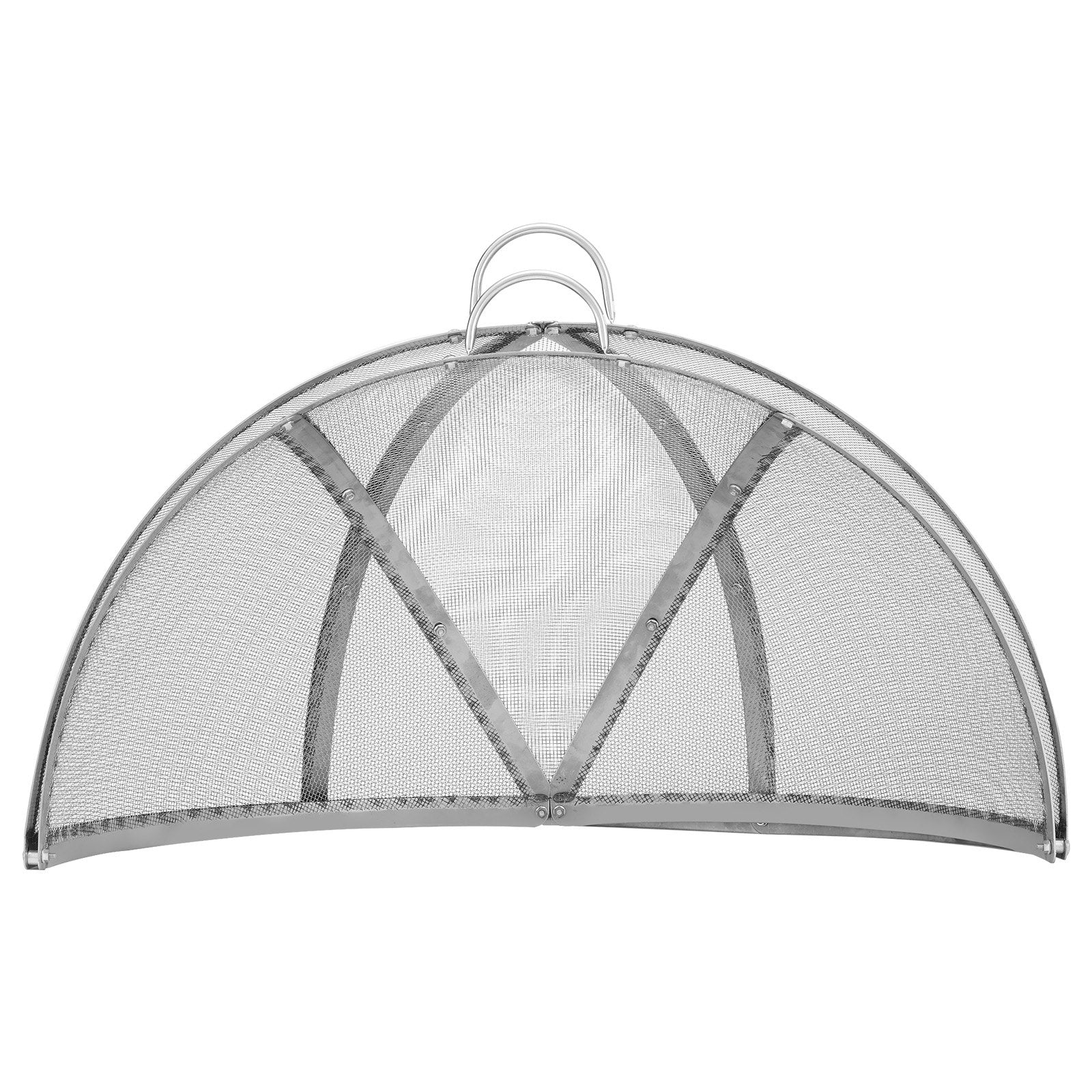 Firepit Spark Screen Lid 40" Stainless-Steel Round Outdoor Fire Pit Metal Cover