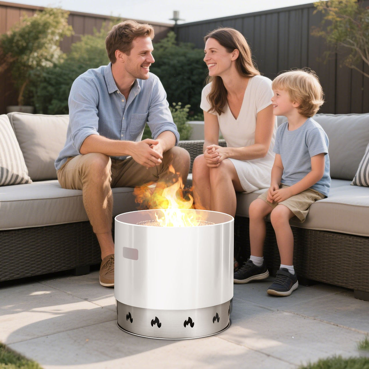 Fire Pit Stand for Solo Stove Bonfire 49.5cm Stainless Steel Smokeless Ring