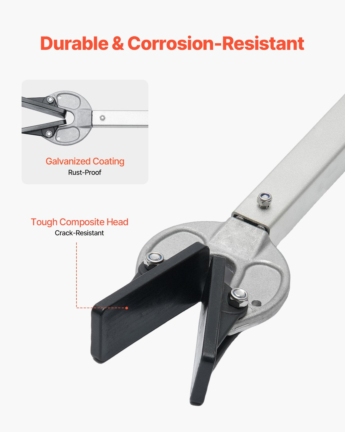 Transom Saver 23-35in Adjustable Composite Head Corrosion-Resistant for Outboard