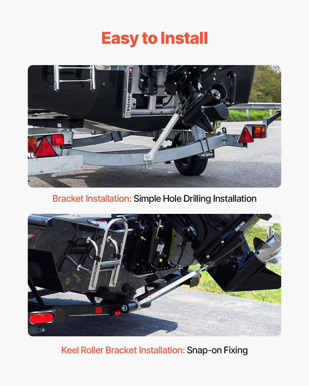 Transom Saver 23-35in Adjustable Composite Head Corrosion-Resistant for Outboard