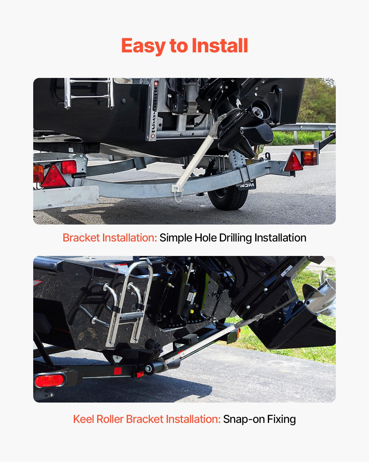 Transom Saver 24-36in Adjustable Heavy-Duty Corrosion-Resistant Outboard Motor