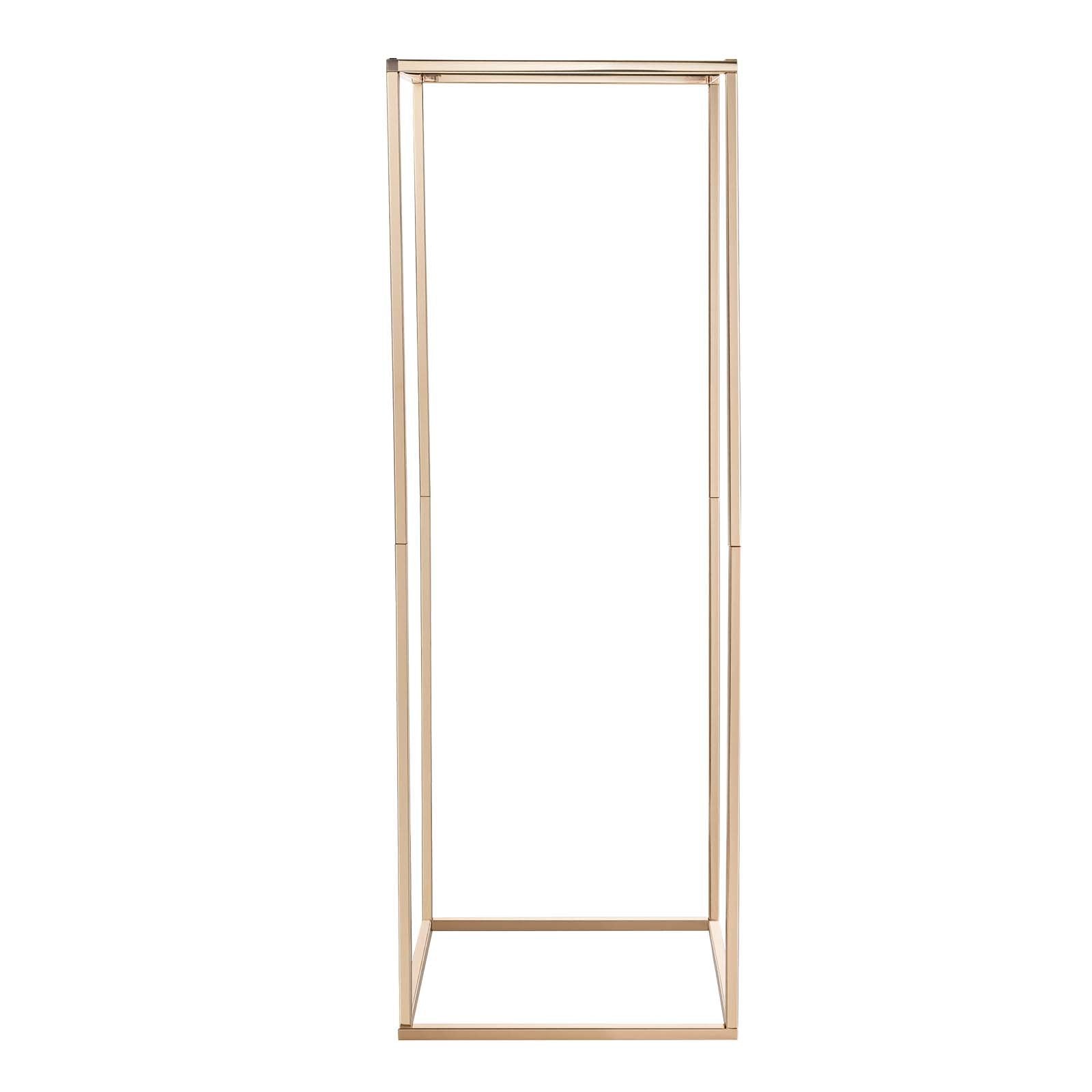 Wedding Flower Stand 10PCS 80cm Column Hidden Screw Rectangular Gold Stand