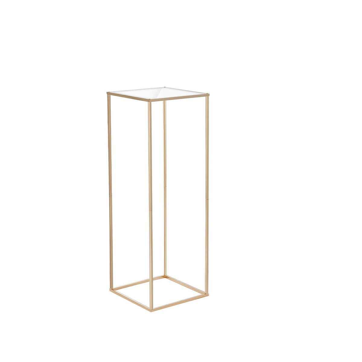10PCS 31.5in Acrylic Metal Wedding Flower Stand Gold Geometric Centerpiece Rack