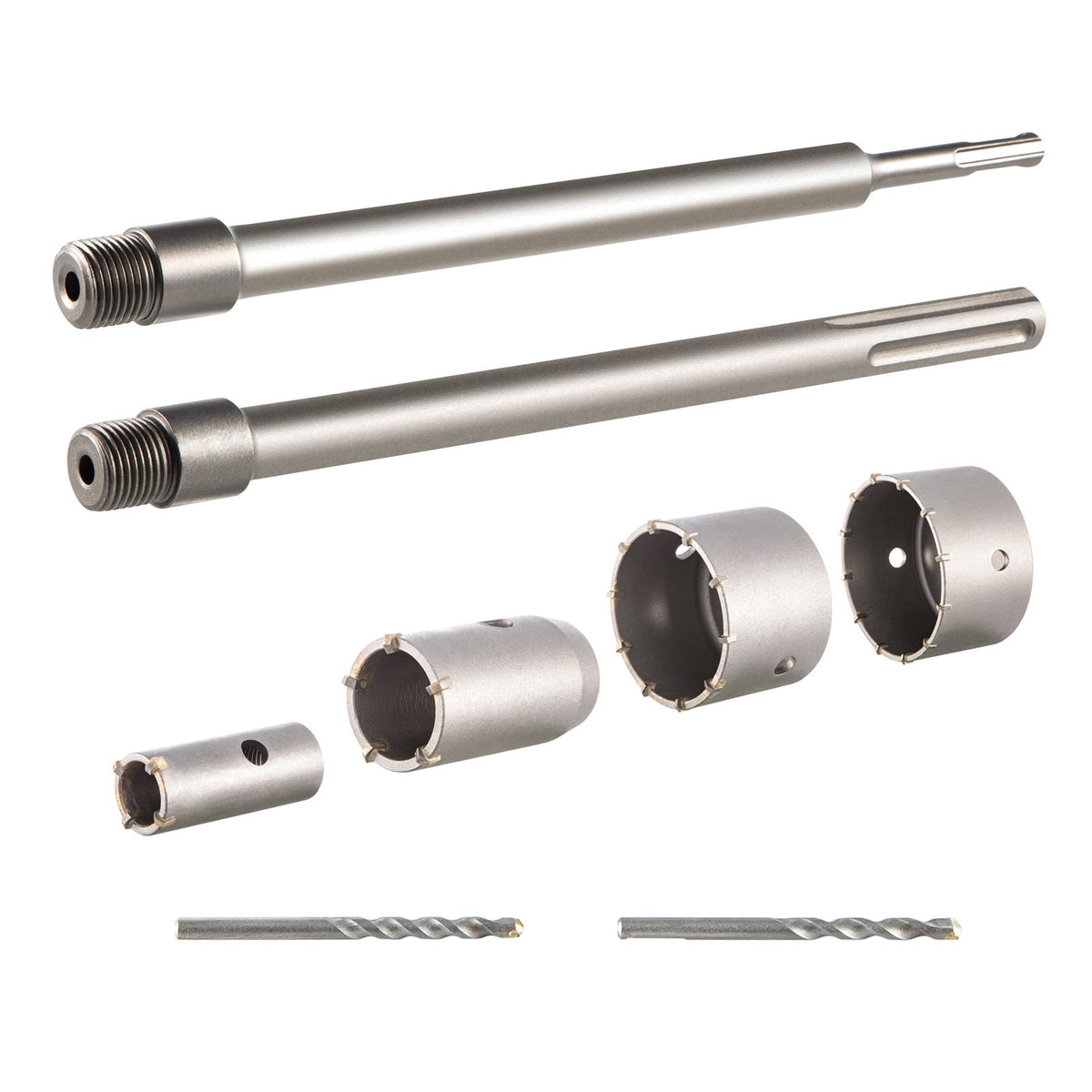 Concrete Hole Saw Kit, Wall Hole Opener 30-100mm SDS Plus or SDS Max Shank