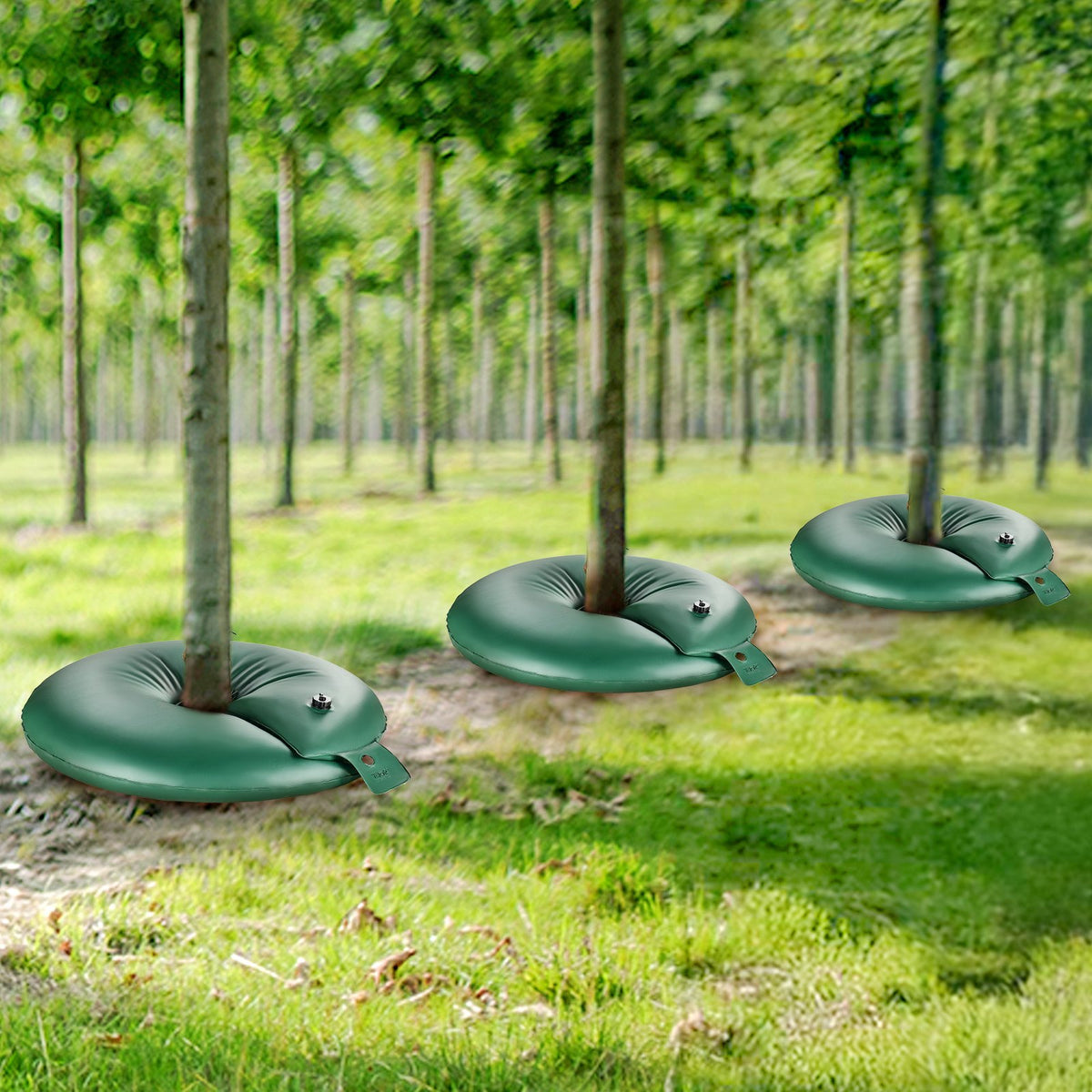 Set of 4 Tree Watering Ring Slow Release Irrigation Bag for Gardening