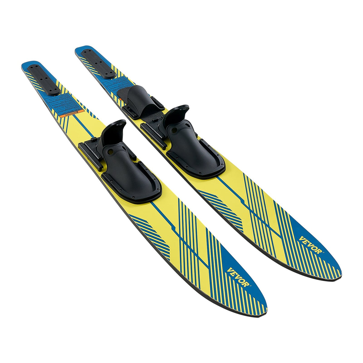 Water Skis 150cm with X-7 Adjustable Bindings Padded Rear Toe Plate Adults