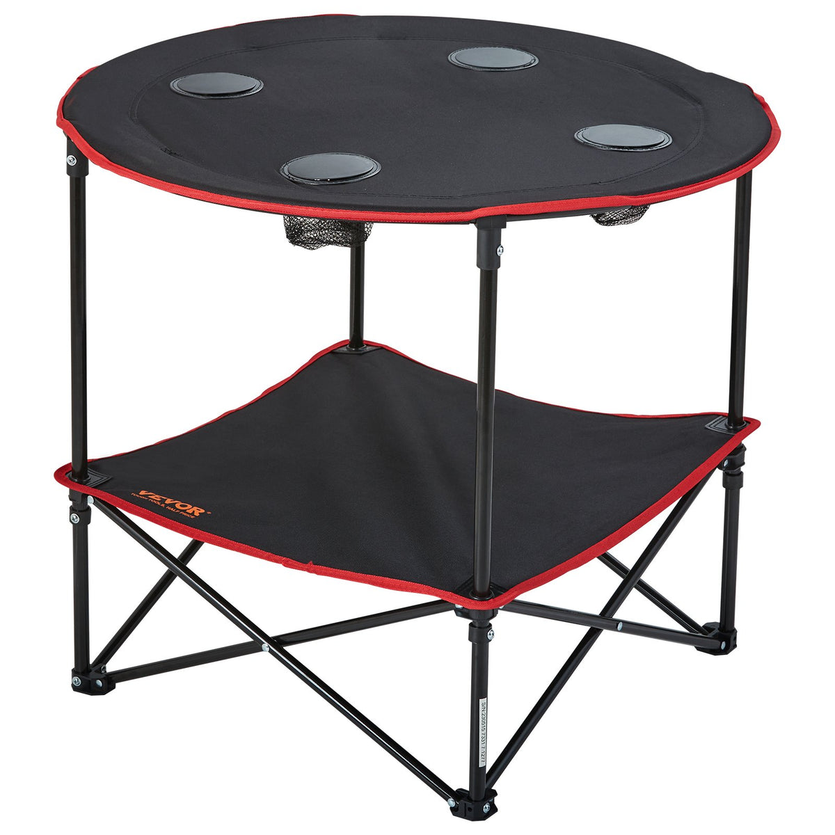 Folding Camping Table 28.3x24" Portable Steel Oxford Fold-Up with Bag