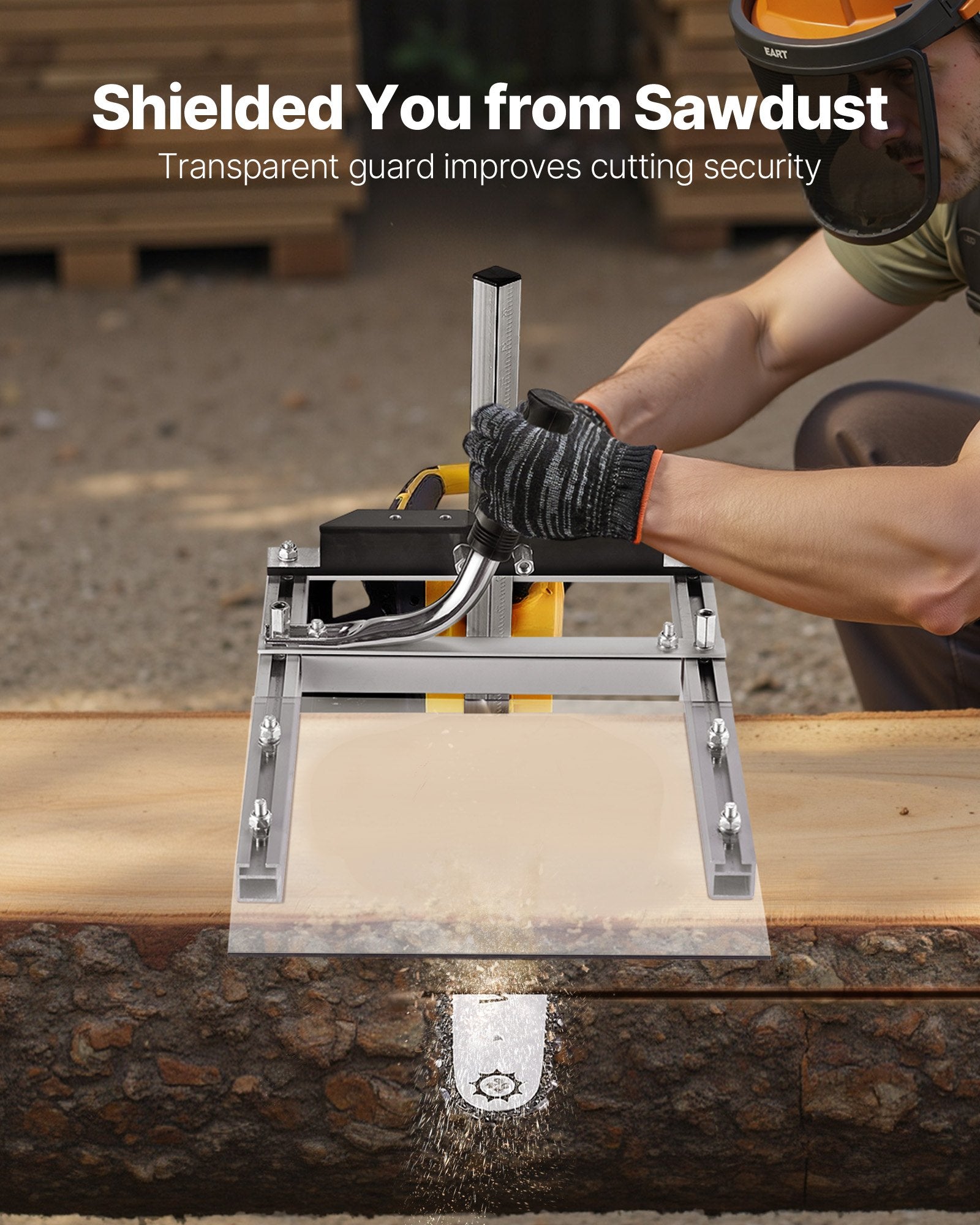 Chainsaw Mill Portable Sawmill 41-51cm 0.2-11.81in Cutting Thickness Kit