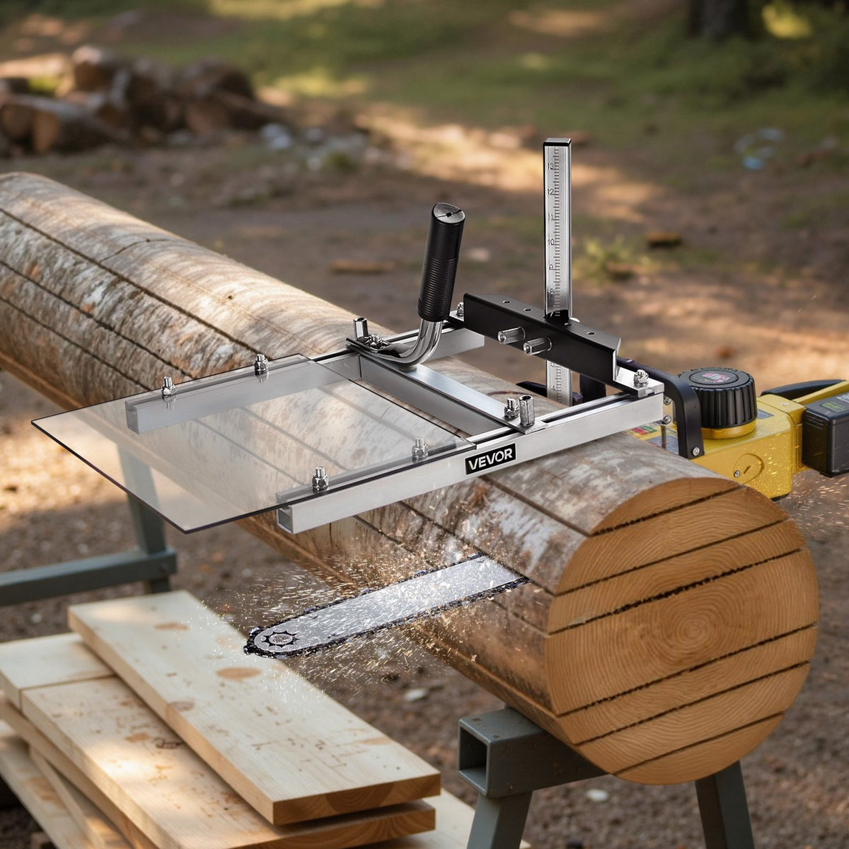 Chainsaw Mill Portable Sawmill 41-51cm 0.2-11.81in Cutting Thickness Kit