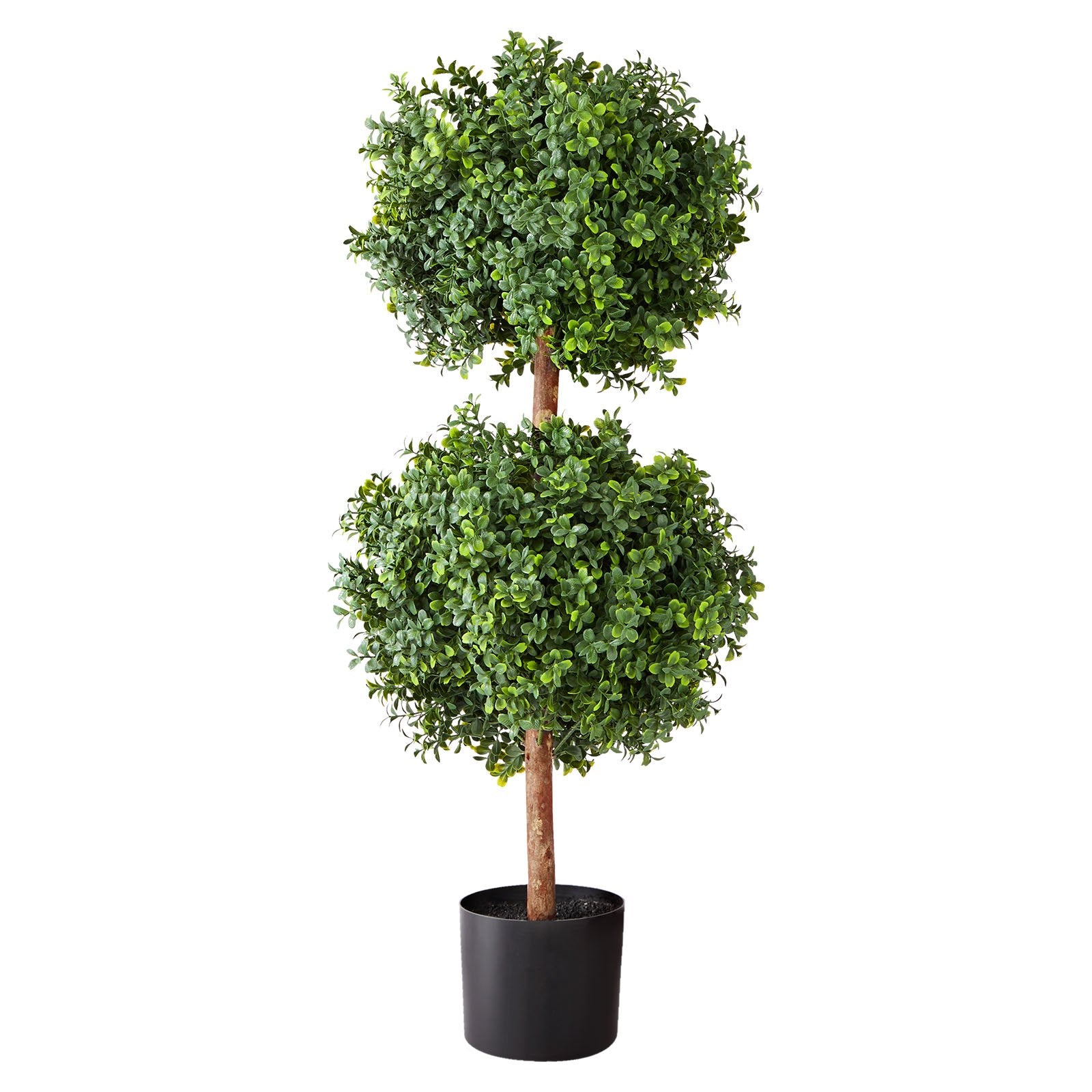Artificial Topiary Boxwood Double Ball, 2-Pack 914mm Faux Plant Balls for Decor