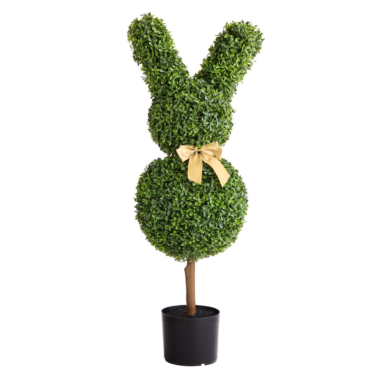 Artificial Topiary Bunny-Shaped Boxwood Ball 2-Pack 914mm Faux Plant Balls Décor